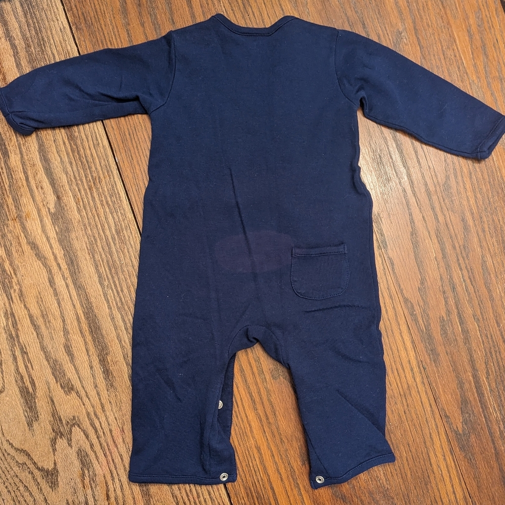 Squiggles Long sleeve coverall baby boy - Picture 3 of 4